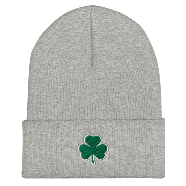 Irish Shamrock Cuffed Beanie (More Colors)