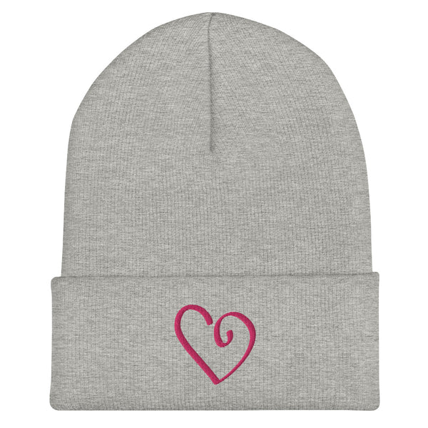 Open Heart Cuffed Beanie (More Colors)