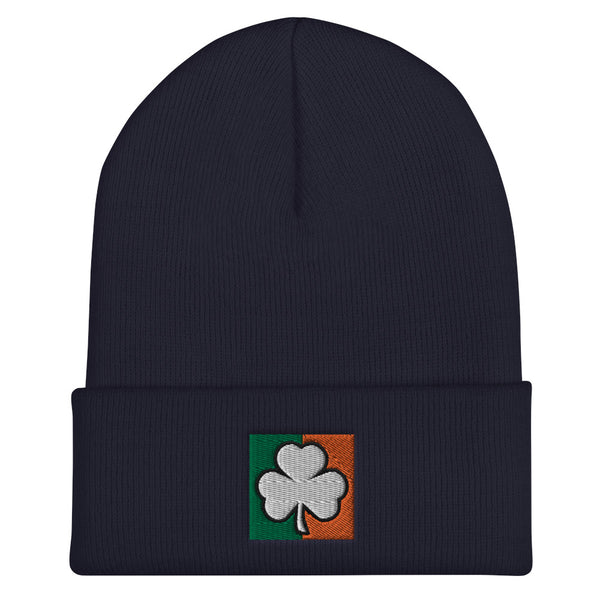 Irish Shamrock Cuffed Beanie (More Colors)
