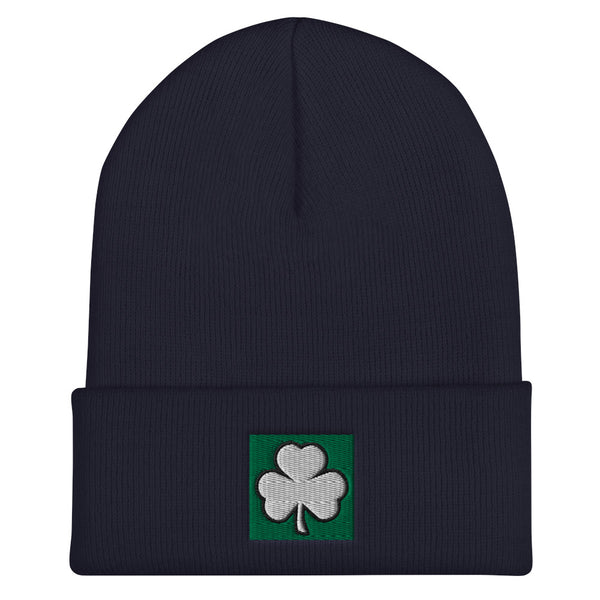 Irish Shamrock Cuffed Beanie (More Colors)
