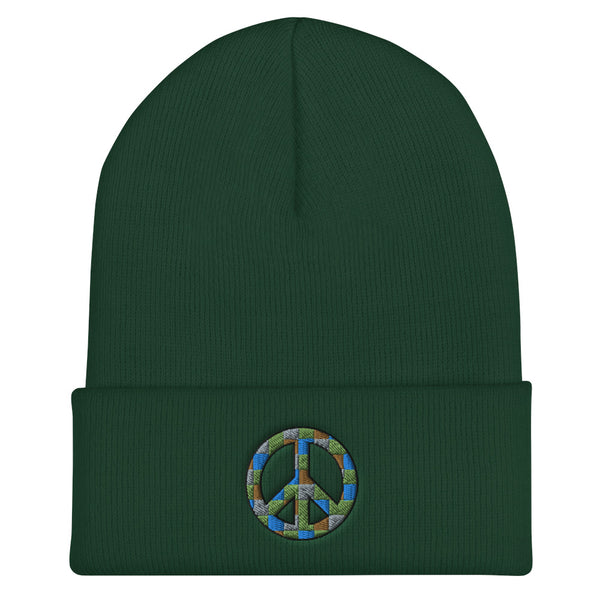 Peace Sign Cuffed Beanie (More Colors)