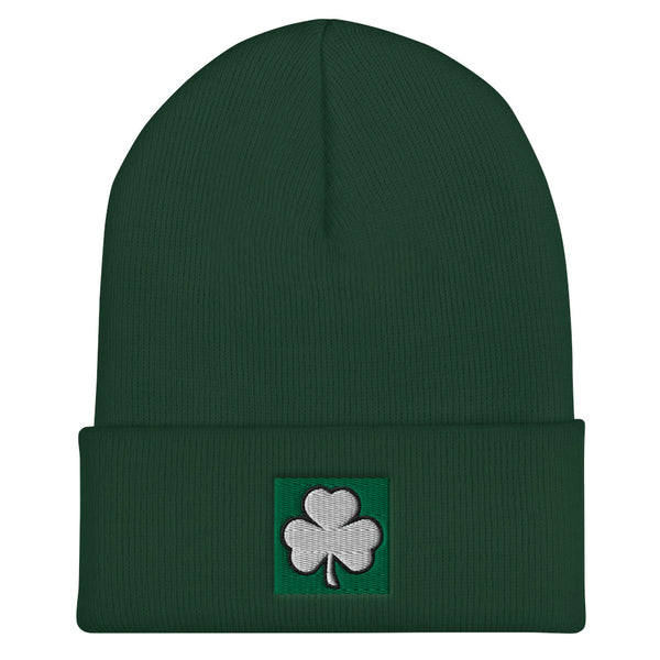 Irish Shamrock Cuffed Beanie (More Colors)