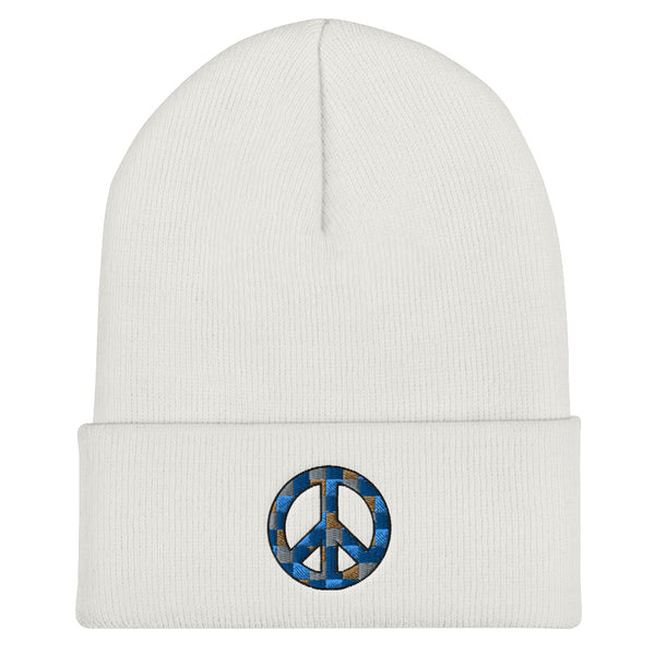 Peace Sign Cuffed Beanie (More Colors)