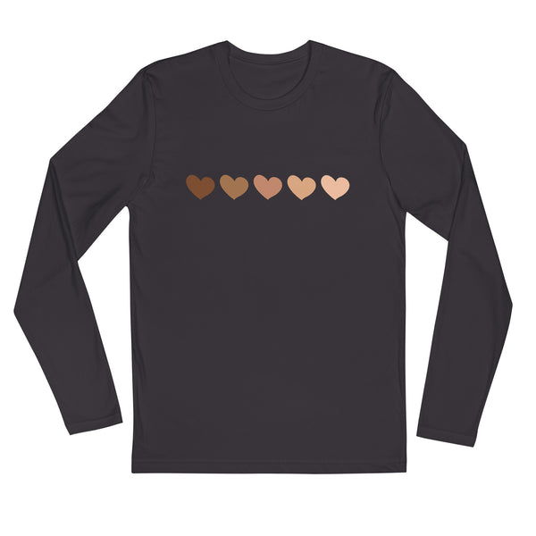One Human Race Long Sleeve Fitted Tee (More Colors)