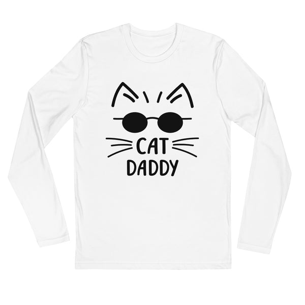 Cat Daddy Long Sleeve Fitted Tee (More Colors)