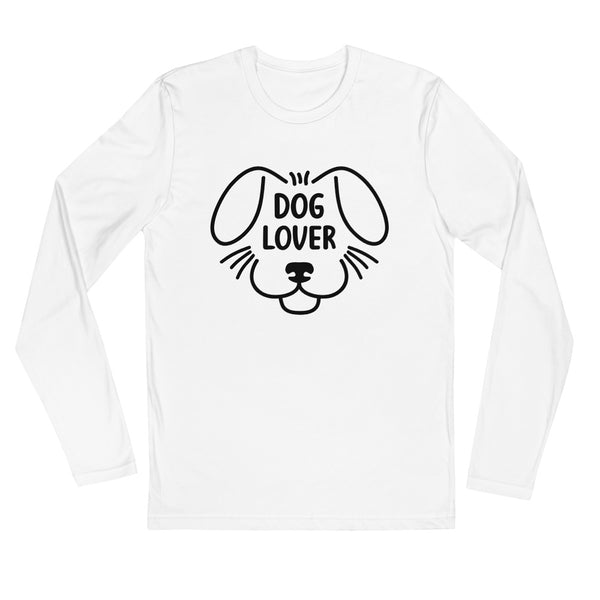 Dog Lover Long Sleeve Fitted Tee (More Colors)
