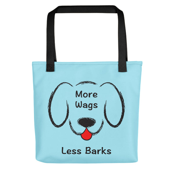 More Wags Less Barks Tote Bag (More Colors)