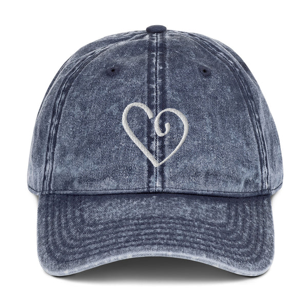 Open Heart Vintage Cotton Cap (More Colors)