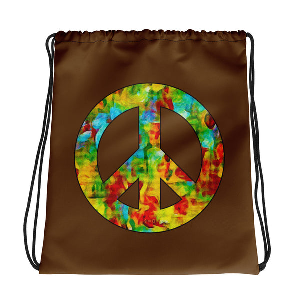 Peace Sign Drawstring Bag (More Colors)