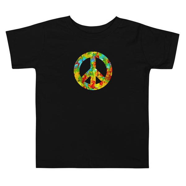 Peace Sign Toddler Short Sleeve Tee (More Colors)