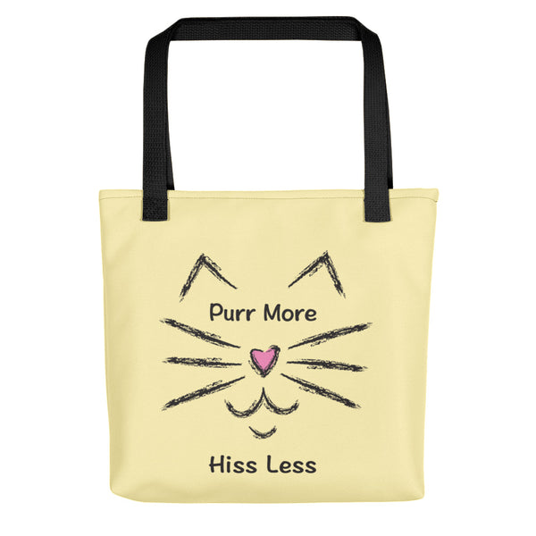 Purr More Hiss Less Tote Bag (More Colors)
