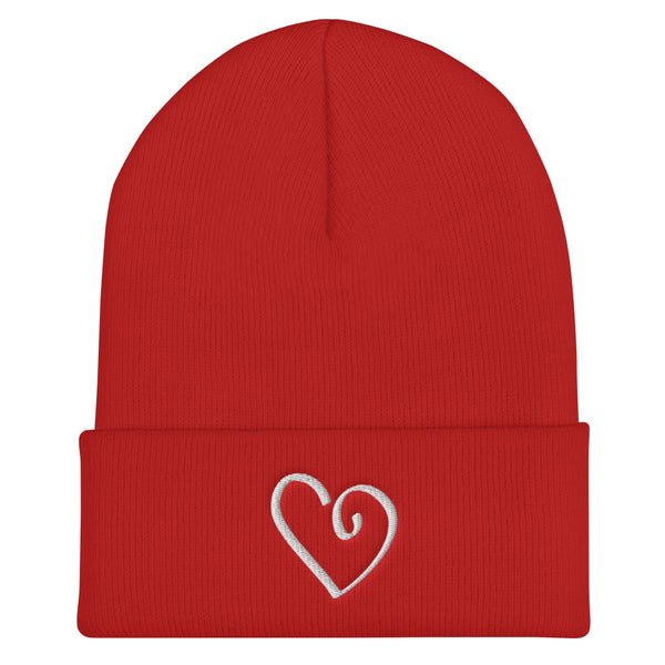 Open Heart Cuffed Beanie (More Colors)