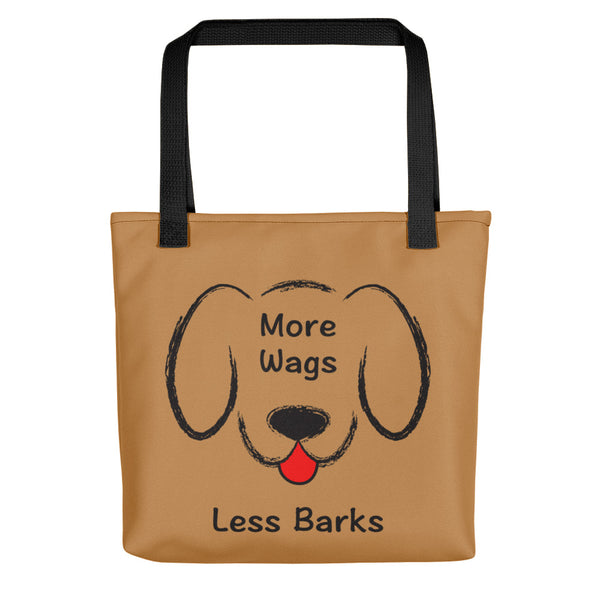 More Wags Less Barks Tote Bag (More Colors)