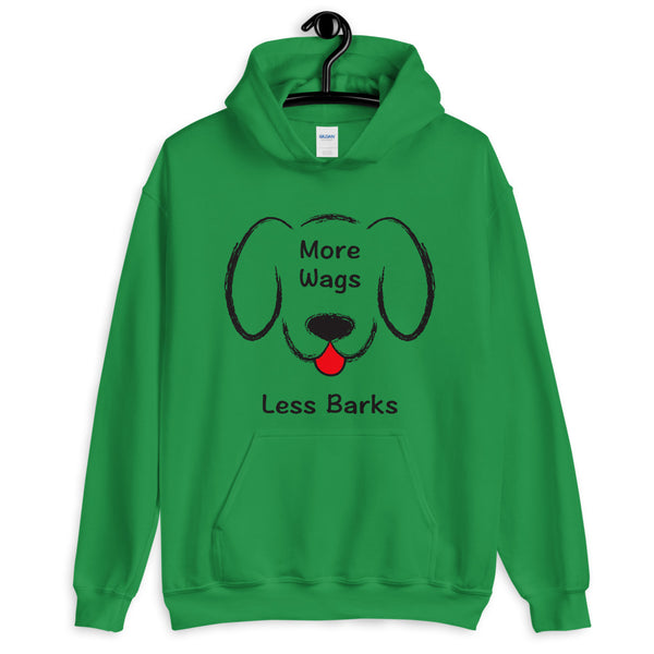 More Wags Less Barks Hooded Sweatshirt (More Colors)