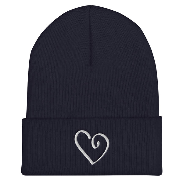 Open Heart Cuffed Beanie (More Colors)