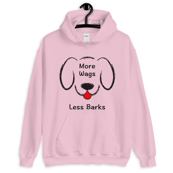 More Wags Less Barks Hooded Sweatshirt (More Colors)
