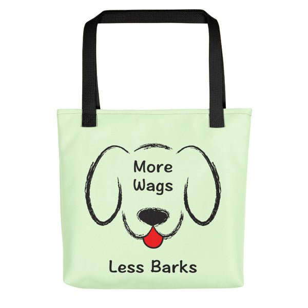 More Wags Less Barks Tote Bag (More Colors)
