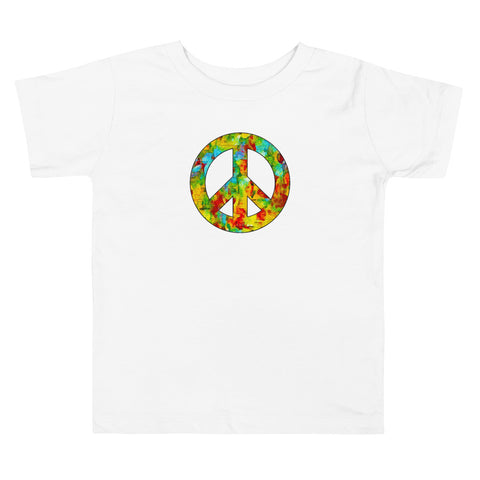 Peace Sign Toddler Short Sleeve Tee (More Colors)
