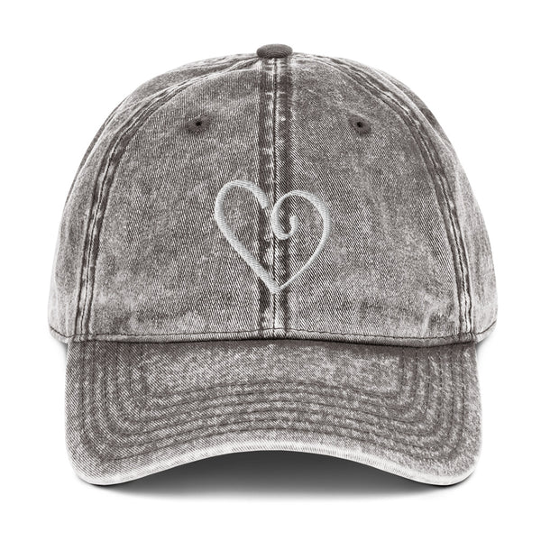 Open Heart Vintage Cotton Cap (More Colors)