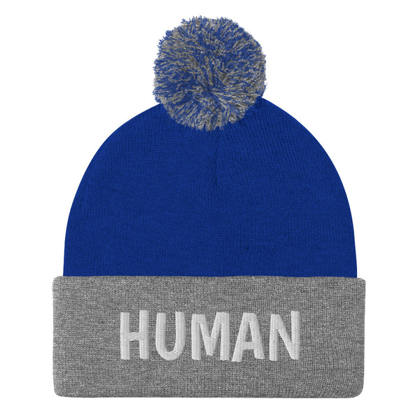 Human Pom Pom Knit Cap (More Colors)