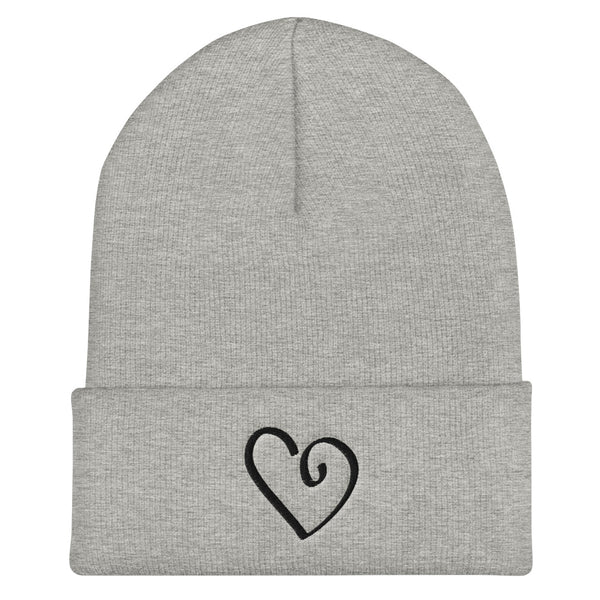 Open Heart Cuffed Beanie (More Colors)