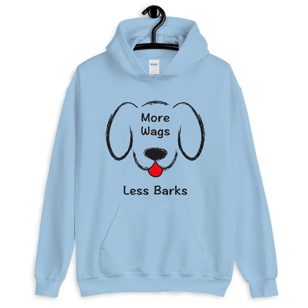 More Wags Less Barks Hooded Sweatshirt (More Colors)