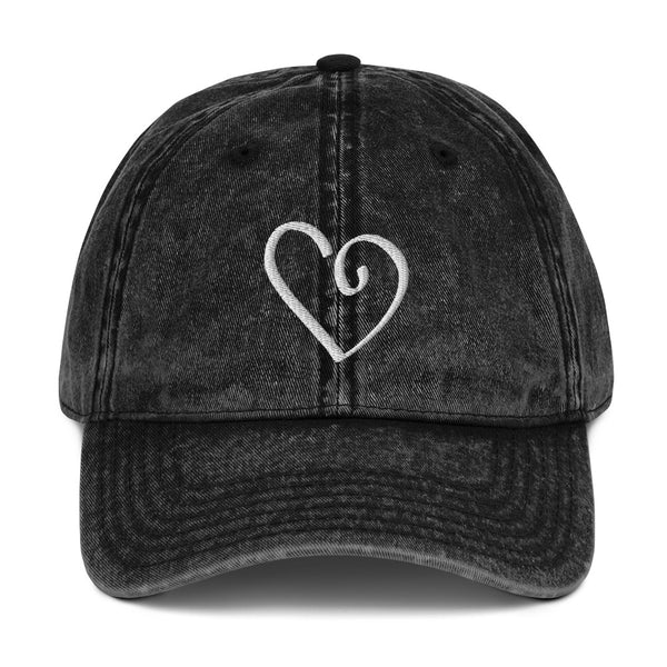 Open Heart Vintage Cotton Cap (More Colors)
