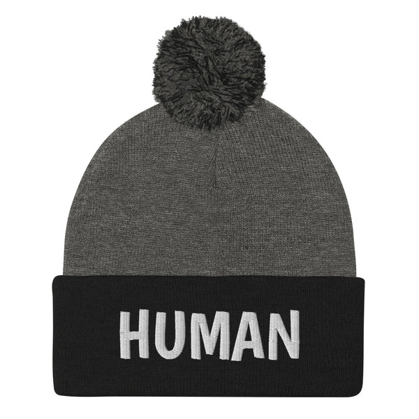 Human Pom Pom Knit Cap (More Colors)