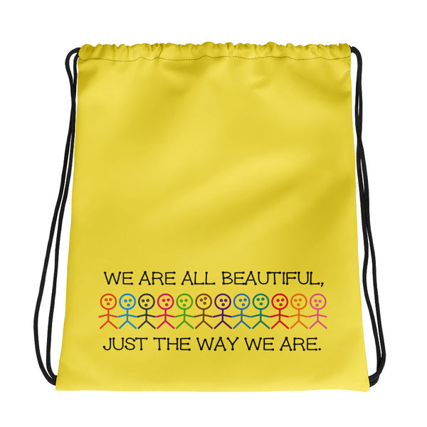We Are All Beautiful Drawstring Bag (More Colors)