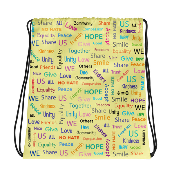 Kind Words Drawstring Bag (More Colors)