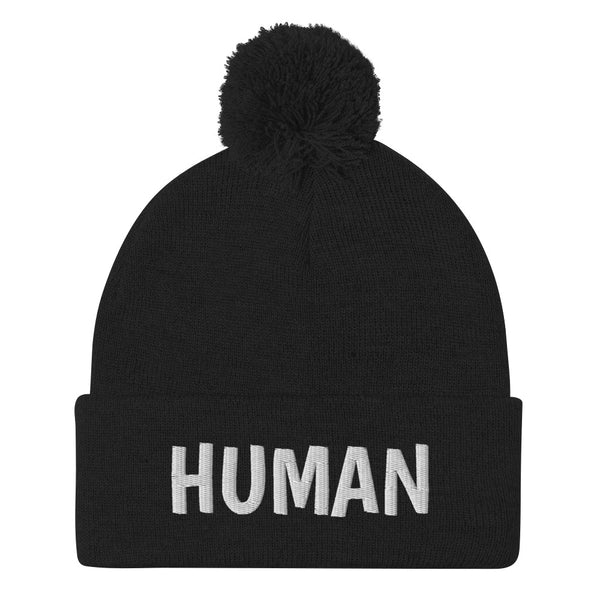 Human Pom Pom Knit Cap (More Colors)