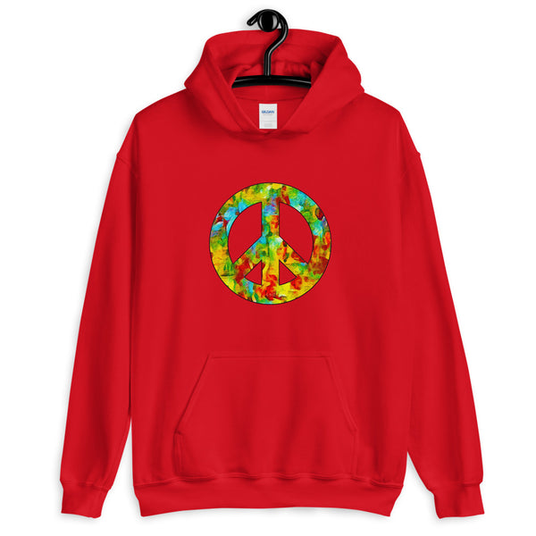 Peace Sign Unisex Hooded Sweatshirt (More Colors)