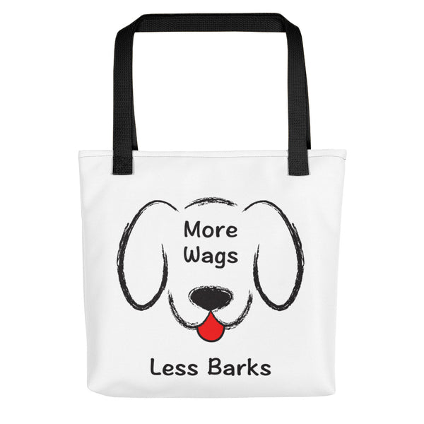 More Wags Less Barks Tote Bag (More Colors)