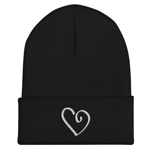 Open Heart Cuffed Beanie (More Colors)
