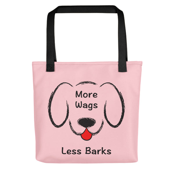 More Wags Less Barks Tote Bag (More Colors)