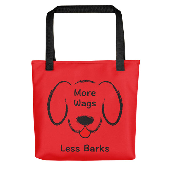 More Wags Less Barks Tote Bag (More Colors)