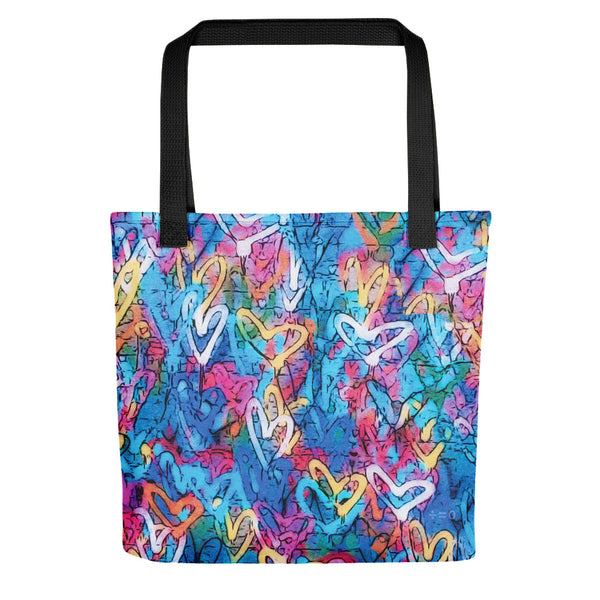 Graffiti Heart Tote Bag (More Colors)