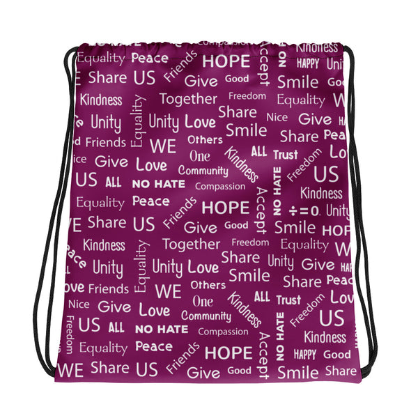 Kind Words Drawstring Bag (More Colors)