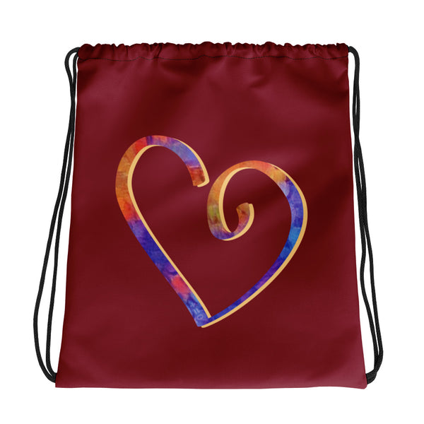 Open Heart Drawstring Bag (More Colors)