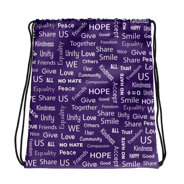 Kind Words Drawstring Bag (More Colors)