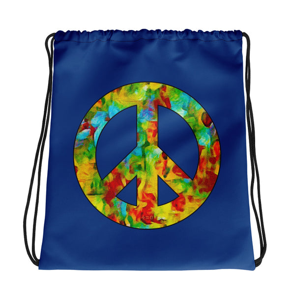 Peace Sign Drawstring Bag (More Colors)