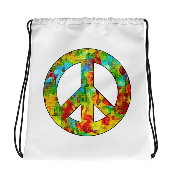 Peace Sign Drawstring Bag (More Colors)