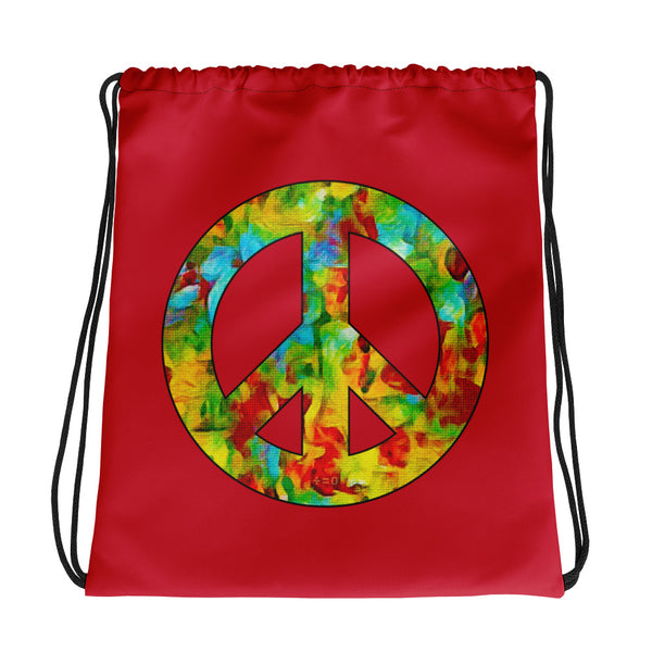 Peace Sign Drawstring Bag (More Colors)