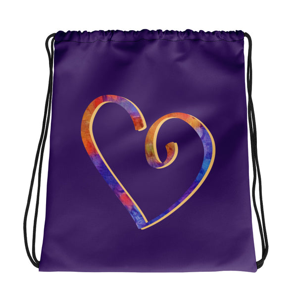 Open Heart Drawstring Bag (More Colors)