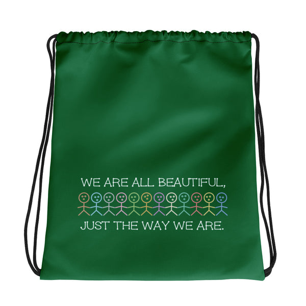 We Are All Beautiful Drawstring Bag (More Colors)