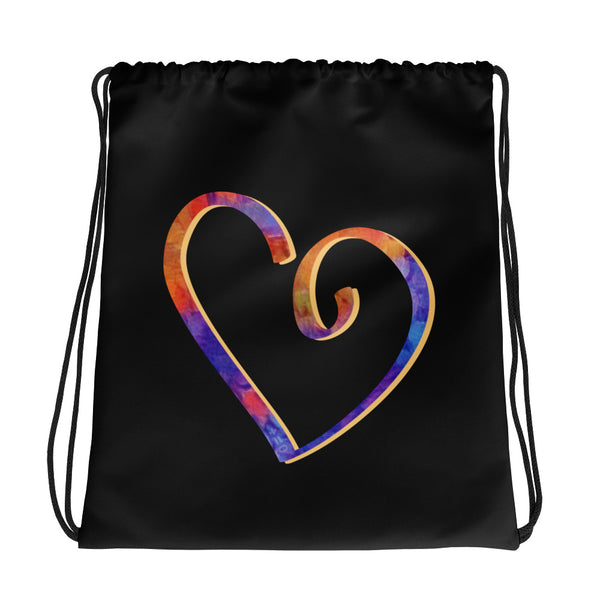 Open Heart Drawstring Bag (More Colors)