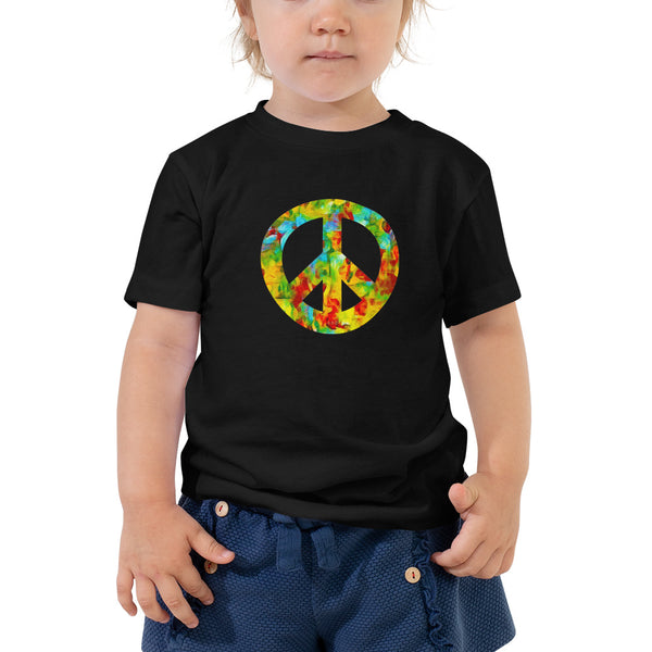 Peace Sign Toddler Short Sleeve Tee (More Colors)