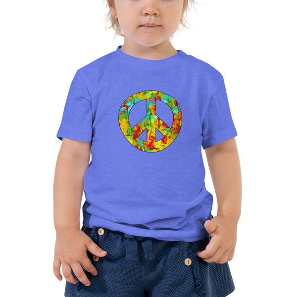 Peace Sign Toddler Short Sleeve Tee (More Colors)