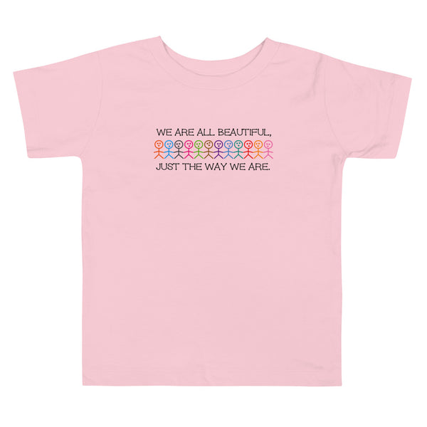 We are All Beautiful Toddler Short Sleeve Tee (More Colors)
