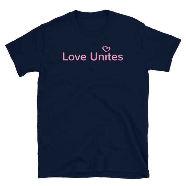 Love Unites Heart Unisex Tee (Pink/More Colors)